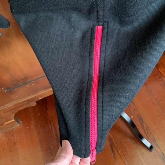 80s Black Knit Scuba Dress with Neon Zippers 4 - Picture 7 of 7